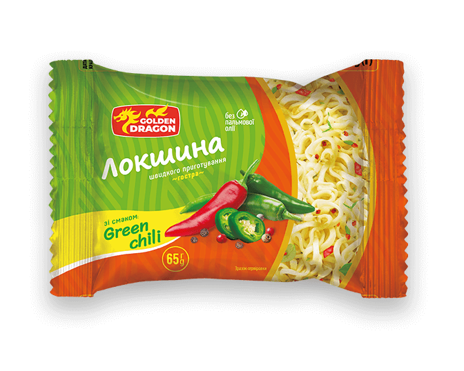 Локшина зі смаком грін чілі
